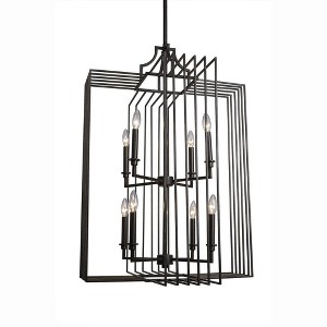 Toltec Lighting Sky Loft 8 - Light Chandelier in  Dark Granite - 1 of 1