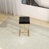 TiramisuBest Waterfall Entryway Bench - Beige Wood & Fabric, 52"W, 17.5x52x18 Inches - 4 of 4