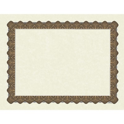 Great Papers Metallic 8.5 x 11 Certificates Beige/Gold 460189