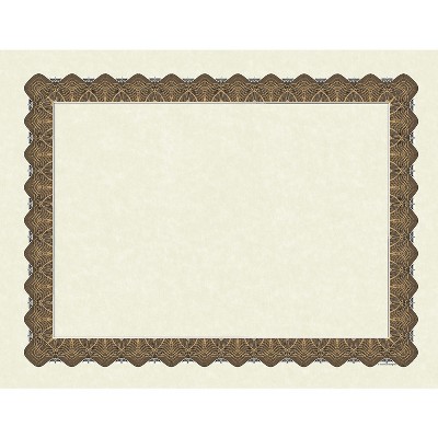 Great Papers Metallic 8.5 X 11 Certificates Beige/gold 460189 : Target