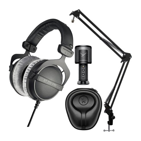 beyerdynamic Dt 990 Pro Over-Ear Studio Monitor Headphones - Open-Back  Stereo Construction, Wired (80 Ohm, Black (Limited Edition))