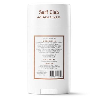 Native Limited Edition Surf Club Deodorant - Golden Sunset - 2.65 oz