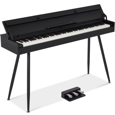Best Choice Products Best Choice Product Modern 88 Key Fully Weighted Desk Style Digital Piano w Metal Legs 3 Sustain Pedal Black