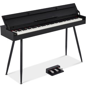 Best Choice Product Modern 88 Key Fully Weighted Desk Style Digital Piano w/ Metal Legs, 3 Sustain Pedal - 1 of 4