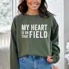 Simply Sage Market Women's Graphic Sweatshirt My Heart Is On The Field - 2 of 4