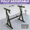 Liquid Stands Dual Piano Keyboard Stand w/ 2nd Tier - Z Style Adjustable & Portable 2 Tier Heavy Duty Stand for Digital Keyboards for 54-88 Key Pianos - 3 of 4