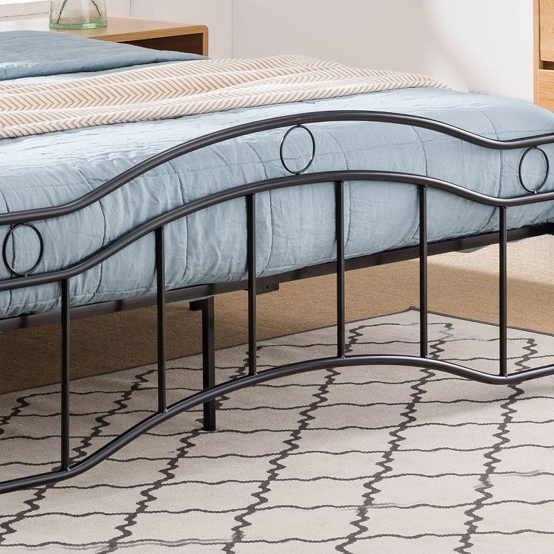 Queen Bouvardia Modern Contemporary Iron Bed - Christopher Knight Home, 4 of 7