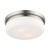 Livex Lighting Stratus 2 - Light Flush Mount in  Brushed Nickel - 2 of 4