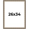 PosterPalooza | Ornate Silver Picture Frame - UV Acrylic, Foam Board Backing, Hanging Hardware - 2 of 4