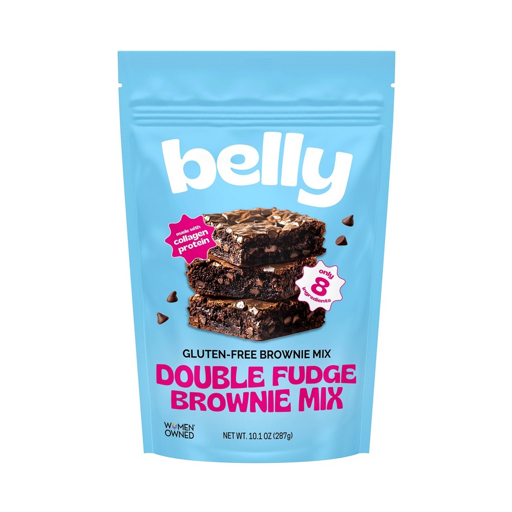 Belly Gluten Free Double Fudge Brownie Mix with Collagen - 10.1oz