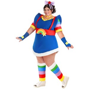 HalloweenCostumes.com Plus Size Adult Rainbow Brite Costume | 1980’s Nostalgia | Animated Show Outfit for Women - 1 of 4