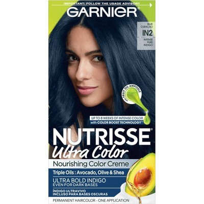 Garnier Nutrisse Ultra Color Nourishing Permanent Hair Color Crème - Blue  Curaçao - 1 Kit : Target