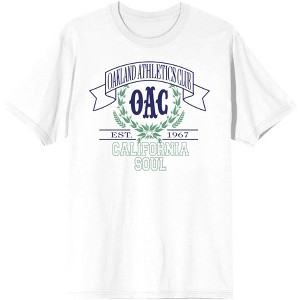 Vintage Sport Oakland Athletics Club Men's White T-Shirt - 1 of 3
