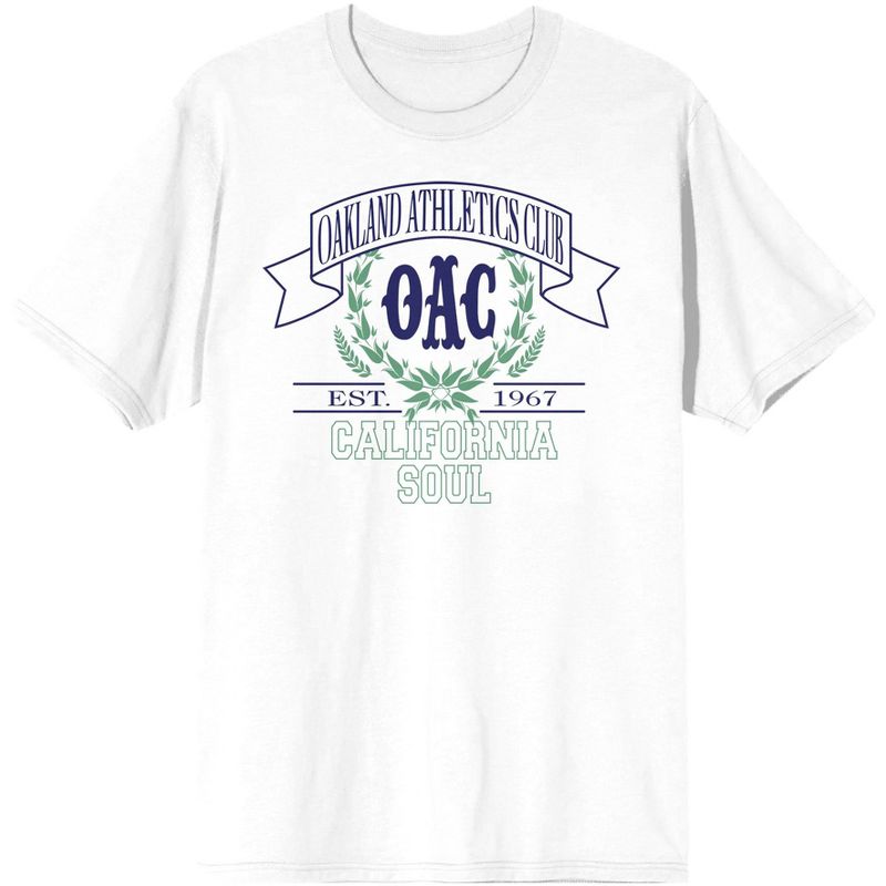 Vintage Sport Oakland Athletics Club Men's White T-Shirt, 1 of 4