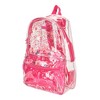 Packed Party Pink Party Clear Backpack; Women's Fashion Shoulder Book Bag; Confetti Backpack for Ladies for Work, Travel and More (Pink Party - 2 of 4
