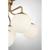 Savoy House Marco 6 - Light Semi-Flush Mount in  Warm Brass - 3 of 3