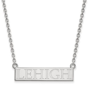 Black Bow Jewelry 14k White Gold Lehigh Mountain Hawks NCAA Necklace 18 Inch - 1 of 4