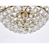 Elegant Lighting Emilia 18 inch flush mount in brass - 4 of 4