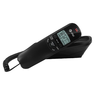 AT&T TR1909 Trimline Corded Phone with Caller ID - Black