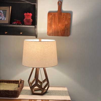 Target wood deals lamp