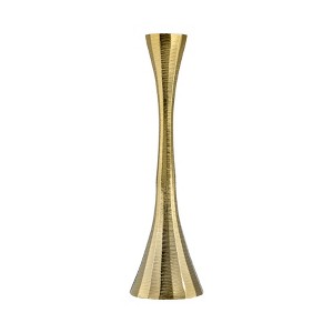 Sagebrook Home 10"Hx3" Diameter, Metal Taper Candle Holder, Brass Finish, Decorative Candle Holder for Table Centerpieces and Home Decor for Your - 1 of 4