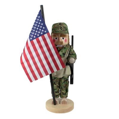 Steinbach Wooden Nutcracker, Army Soldier, 17.25"