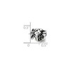 Black Bow Jewelry Sterling Silver Elephant Head Bead Charm - 2 of 3