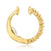Ross-Simons 0.10 ct. t.w. Baguette Diamond Single Ear Cuff in 14kt Yellow Gold - 3 of 4