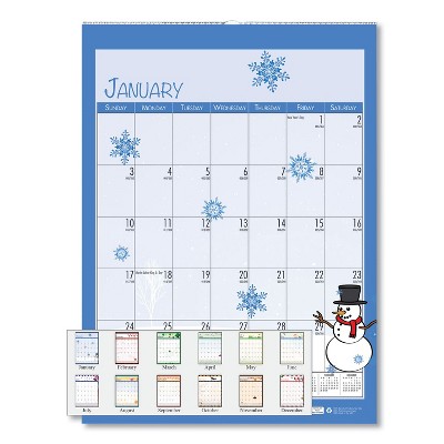 House of Doolittle 100% Recycled Seasonal Wall Calendar 12 x 16.5 2021 339