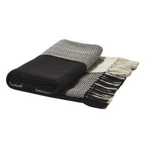 Park Designs Park Designs Onyx And Ivory Throw 50" X 60" - 1 of 3