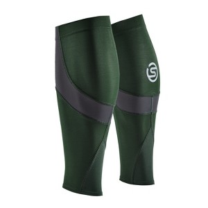 SKINS SERIES-3 UNISEX MX CALF SLEEVES GREY/GREEN - 1 of 4