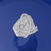 Ross-Simons 1.40 ct. t.w. Diamond Heart Ring in Sterling Silver - 4 of 4
