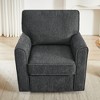 KTMBDW Swivel Accent Chair, 33 Inches Wide Upholstered Arm Chair and Side Pockets, Modern Sofa Living Room Chair for Bedroom, Reading Nook - 2 of 4