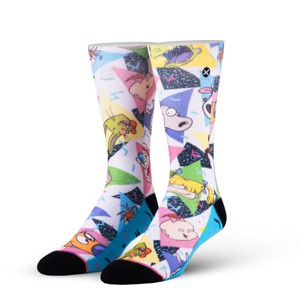 ODD SOX, Nickelodeon Socks for Men Women Fun Retro 90s Nick Cartoon Assorted Prints, Large - 1 of 3