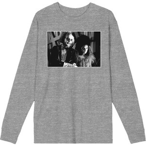 Beetlejuice Black & White Wedding Screenshot Adult Long Sleeve Tee - 1 of 2