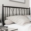 Set of 2 Black Full Size Platform Bed Frame with Wheat Head Headboard, Easy Assembly, Metal Mattress Foundation, No Box Spring Needed - 4 of 4