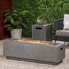 Christopher Knight Home Jasmine Outdoor 50,000 BTU Iron Fire Pit Table with Tank Holder - 2 of 4