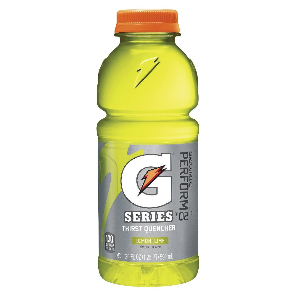 Gatorade Thirst Quencher Lemon-Lime Sports Drink 20 Fluid Ounce Plastic Bottle /24 Pack 