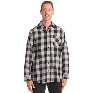 #followme Men's Flannel Shirt  Long Sleeve Button-Down, Casual & Workwear Shirt - 1 of 3