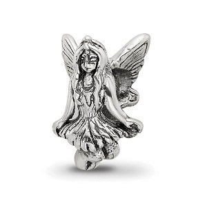 Black Bow Jewelry Sterling Silver Delicate Fairy Bead Charm - 1 of 4