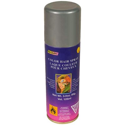 VOLCKE AEROSOL UK LTD Silver Hair Spray Child Costume