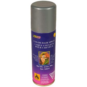 VOLCKE AEROSOL UK LTD Silver Hair Spray Child Costume - 1 of 4