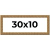 PosterPalooza | Panoramic Sculpted Black Picture Frame - UV Acrylic, Foam Board Backing, Hanging Hardware - 2 of 4