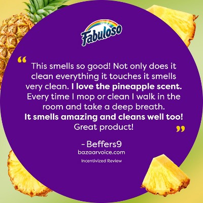 Fabuloso Pineapple Liquid All-Purpose Cleaners - 56oz: Multi-Surface, Furniture, Floor Usage