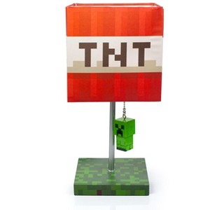 Ukonic Minecraft TNT Block Desk Lamp with 3D Creeper Puller | 14-Inch LED Lamp Light - 1 of 4