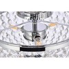 Elegant Lighting Cora 3 - Light Flush Mount in  Chrome - 2 of 4