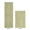 Lux Premium 100% Cotton Tufted Solid Reversible 2 Piece Bath Rug Set – Ultra-Soft, Water-Absorbent, Durable, Machine Washable Bathroom Rug - 2 of 4