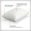 Standard Medium Machine Washable Reserve Cotton Fresh Pillow White - AllerEase - 2 of 4