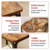 Dining Table for 4,Small Table & Chairs Set of 5,Square Dinner Table Set,with 4 Upholstered Chairs,5 Pcs Kitchen & Dining Room Sets for Small Space - 4 of 4