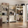 Aheaplus Set of 3 Freestanding Corner Closet System, 92'' Space-saving Closet Organizer with Drawers and Hanging Rods - 4 of 4